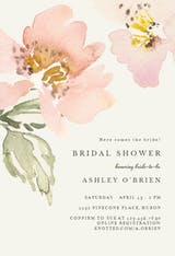 Garden roses - Bridal Shower Invitation